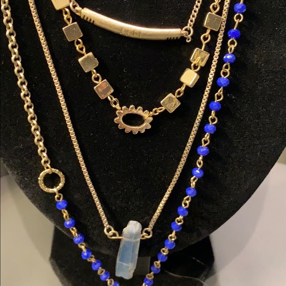 Saks fifth Ave California multi strand necklace - Picture 2 of 8